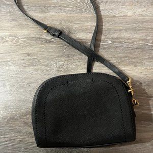 Marc Jacobs cross body half moon bag black